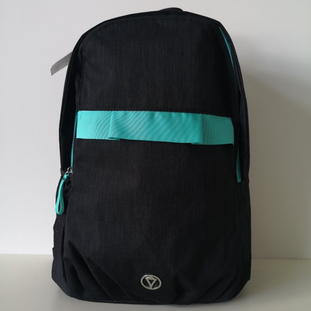 NWT IVIVVA by LULULEMON Black Teal Back At It Backpack One Size OS